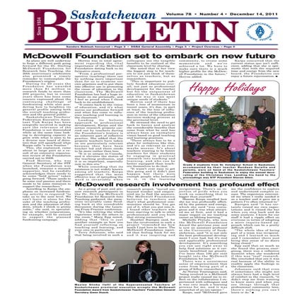 Saskatchewan Bulletin, December 2011