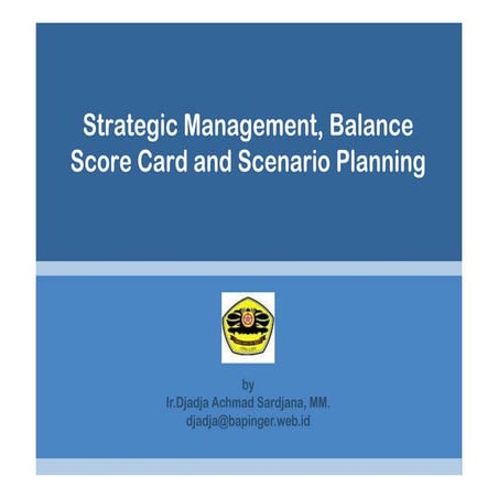 STIA-LAN:Balance.Score.Card on Strategic.Management