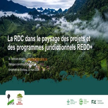 Les progrès et l’impact de la REDD+ en RDC | PDF