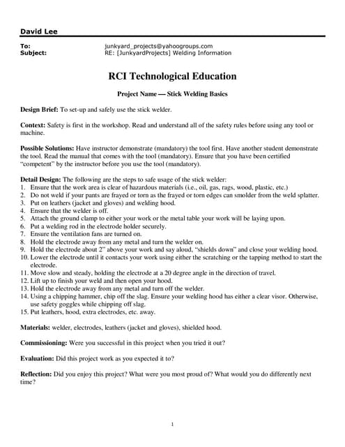 TLE-IA Shielded Metal Arc Welding (SMAW) for Grades 7-10 | PDF ...
