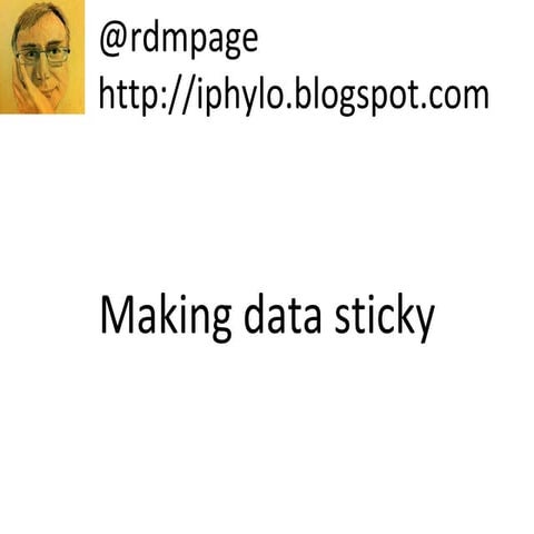 Making data sticky