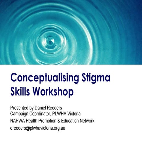 Stigma Skills Workshop