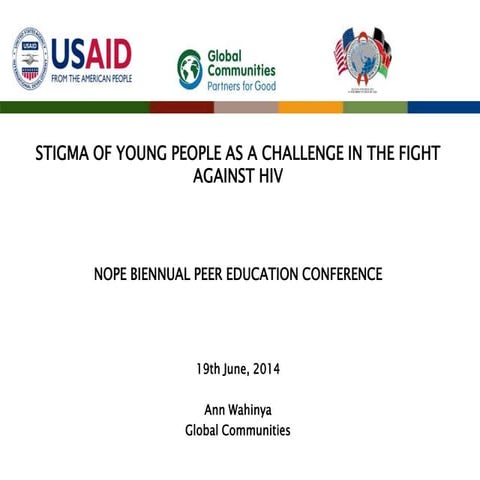  STIGMA OF YOUNG PEOPLE AS A CHALLENGE IN THE FIGHT AGAINST HIV