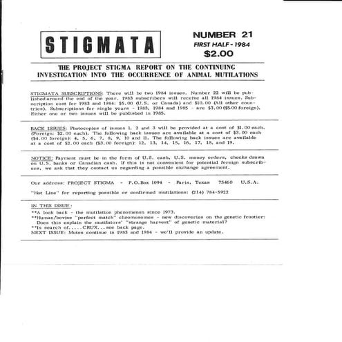 Stigmata 21 | PDF