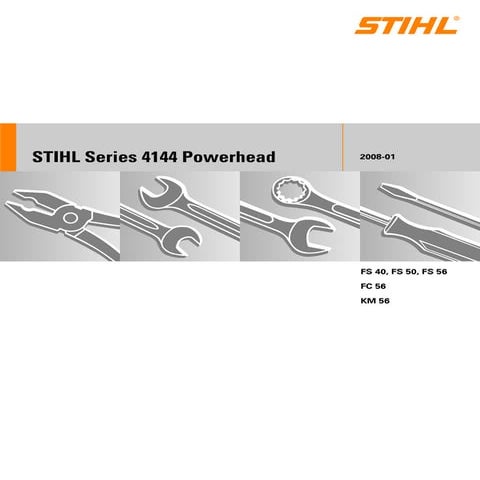 Stihl 4144 powerhead service repair manual | PDF