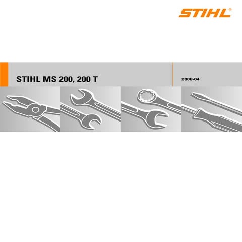 Stihl ms 200 chainsaw service repair manual