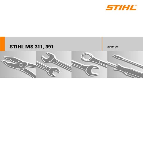 Stihl ms 391 chainsaw service repair manual