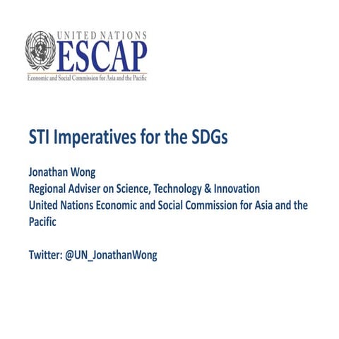 STI Imperatives - J Wong
