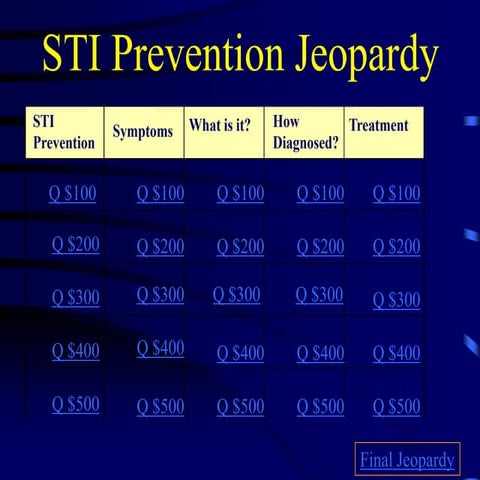 STI Jeopardy