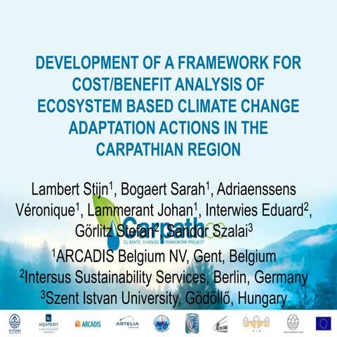 Sandor SZALAI "Development of a framework for cost/benefit analysis of ecosys...