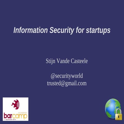 Information Security for startups