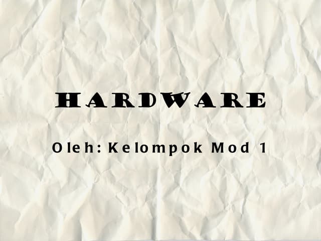 Sti kelompok 1