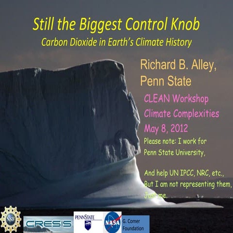 Still the Biggest Control Knob: Carbon Dioxide in Earth's Climate "History"