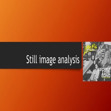 Still image analysis