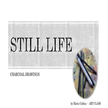 Still life  charcoal