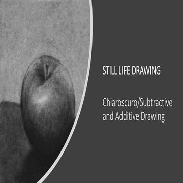 Still life drawing