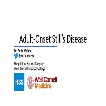 Adult-Onset Still's Disease | PPTX