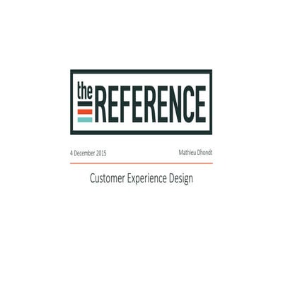 Stima 2015: Customer Experience Design #stimac