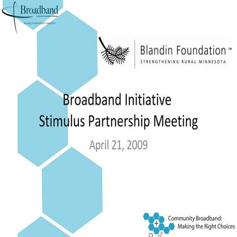 Blandin Broadband Stimulus Pre-Planning