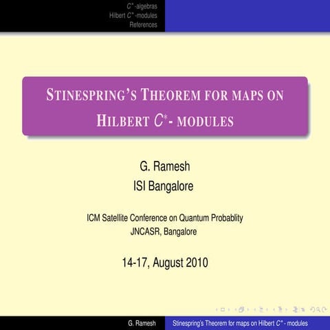 Stinespring’s theorem for maps on hilbert c star modules