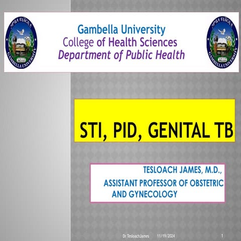 STI, PID, GENITALTB ,Gambella University