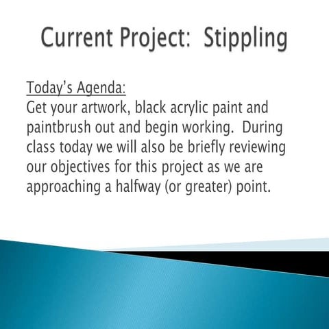 Stippling project midway powerpoint