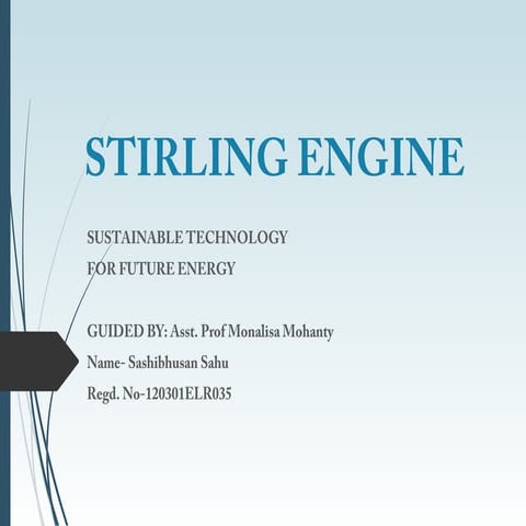 Solar Power Stirling Engine | PPT