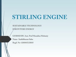 Stirling engine | PPT
