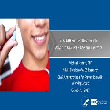 New NIH Funded Research to Advance Oral PrEP Use and Delivery