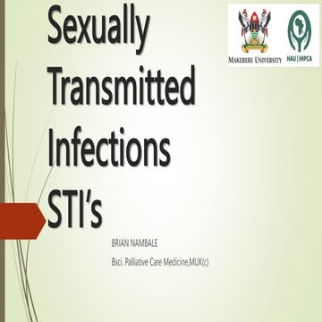 Sexually Transmitted Infection in Palliative Care