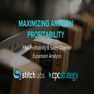 FBA Profitability & Sales Channel Expansion Analysis