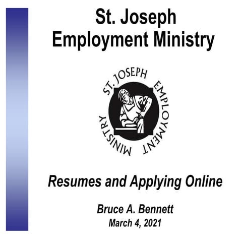 Resumes and Applying Online 
