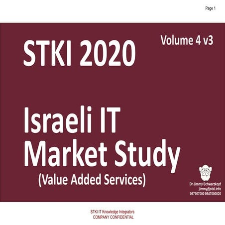 STKI Israeli IT Market Study 2020 vas volume 4 v3