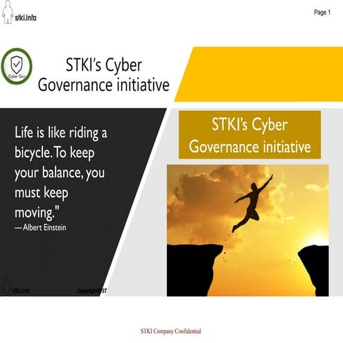 STKI Summit 2018  Cyber Governance Initiative