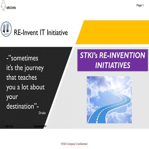 STKI Summit 2018 Reinvent IT Initiative