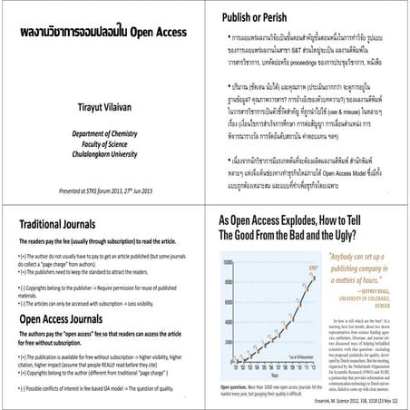 Predatory publishers : Open Access