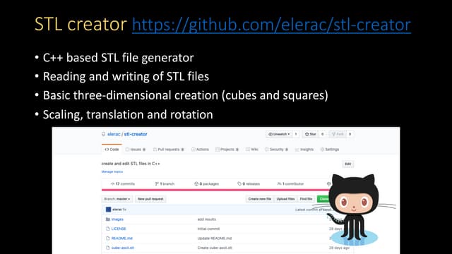 How to use STL creator