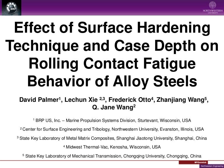 Effect of Surface Hardening Technique and Case Depth on Rolling Conta…