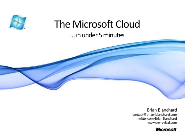 Microsoft Azure in 5 minutes