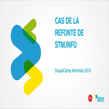 Cas de la refonte de STM.info