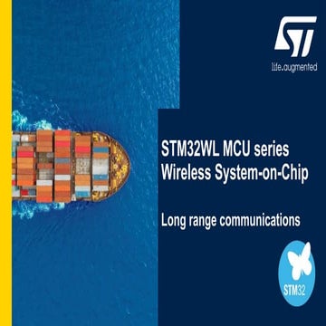 Webinar: Nova família de microcontroladores STM32WL – Sub Giga Multiprotocolo