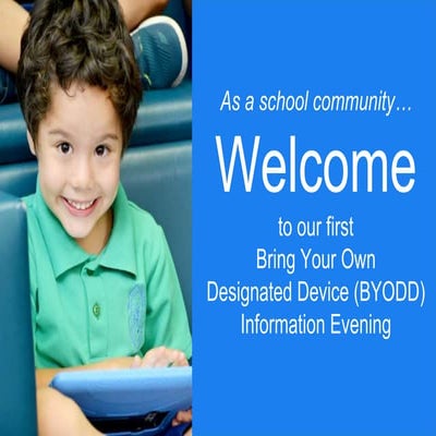 St Mary's Bring Your Own Device Information Evening Presentation