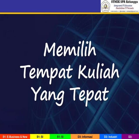 Memilih Tempat Kuliah yang Tepat