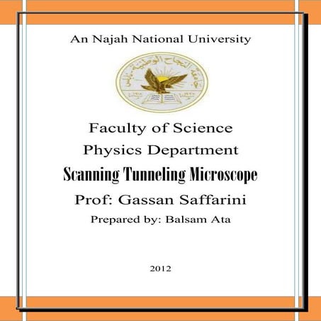  Scanning tunneling microscope (STM)