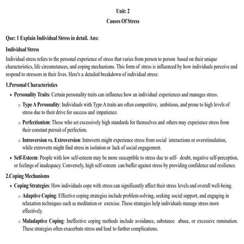 STRESS TIME AND MANAGEMENT STM Unit 2.pdf