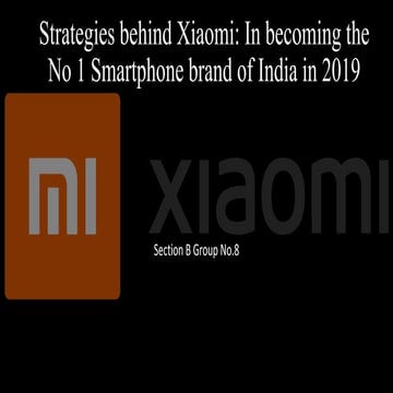 Xiaomi Strategies
