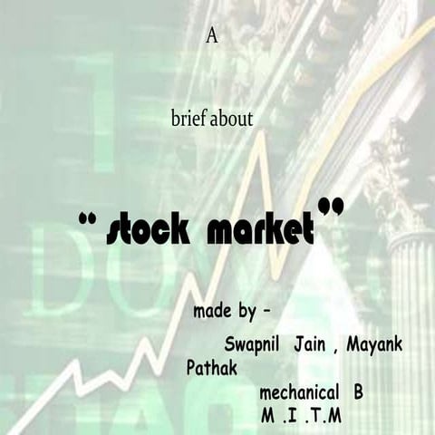 what a stock market is ???