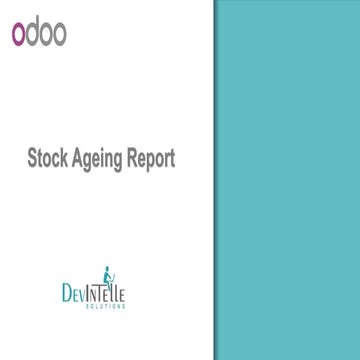 Stock Ageing Report with the use of Odoo app | apps