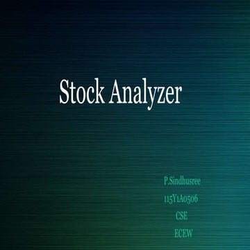Stock analyzer.ppt review
