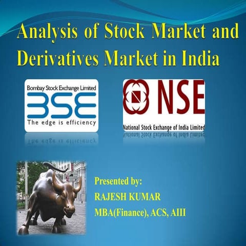 Stock and derivatives market in india